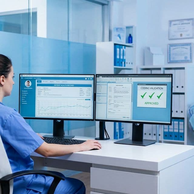 Claim Creation & Assembly - Our process begins with the meticulous assembly of patient and clinical data. We integrate directly with your EMR to pull demographic information, insurance details, and clinical notes.