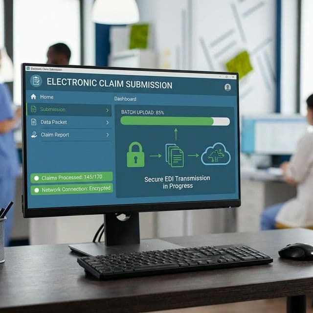 Electronic Submission - We utilize direct EDI connections for 95% of our payers, bypassing third-party clearinghouses where possible to speed up adjudication.